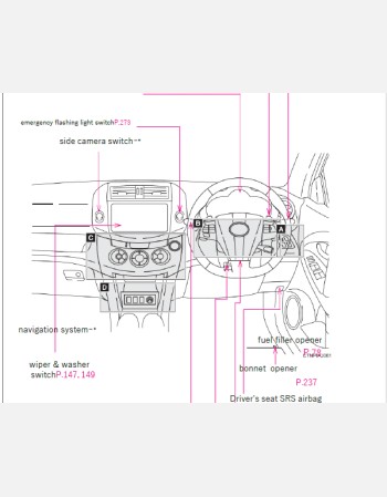 toyota vanguard 2011-2012 owners manual in english